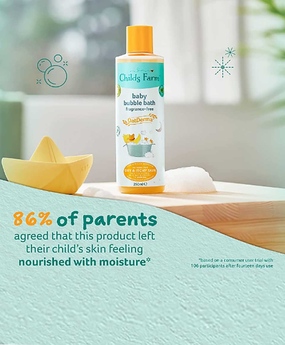 Oat Derma Fragrance Free Baby Bubble Bath