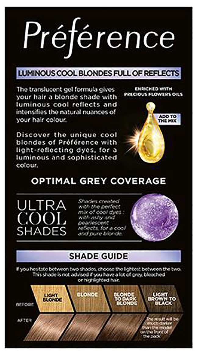 Preference Luminous Cool Blondes 7.1 Ash Blonde