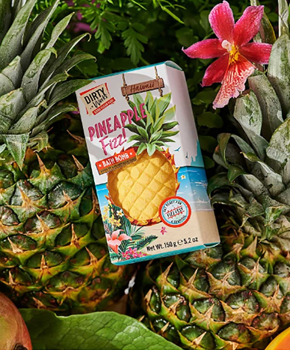 Dirty Works Pineapple Fizz Bath Bomb
