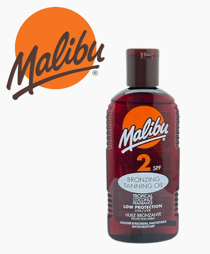 Bronzing Tanning Oil Tropical Coconut Fragrance SPF2