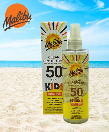 Malibu Kids 50SPF Clear Protection