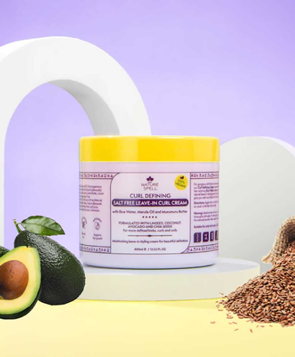 Nature Spell  Curl Defining Salt Free Leave In Curl Cream