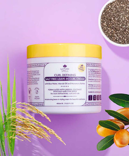 Nature Spell  Curl Defining Salt Free Leave In Curl Cream