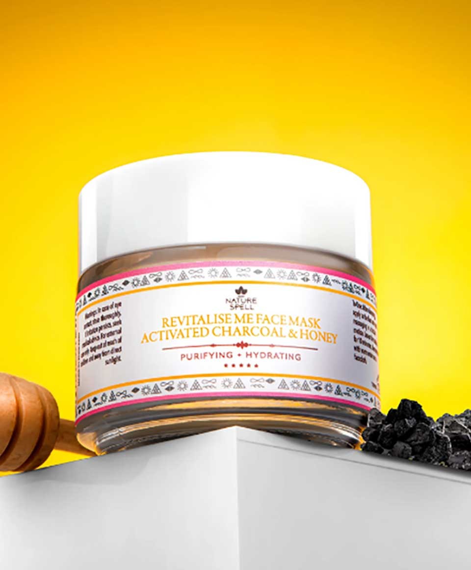Nature Spell Activated Charcoal And Honey Revitalise Me Face Mask