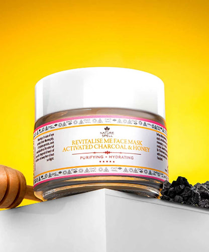 Nature Spell Activated Charcoal And Honey Revitalise Me Face Mask