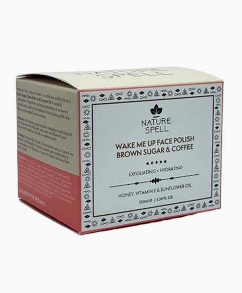 Nature Spell Brown Sugar And Coffee Wake Me Up Face Polish