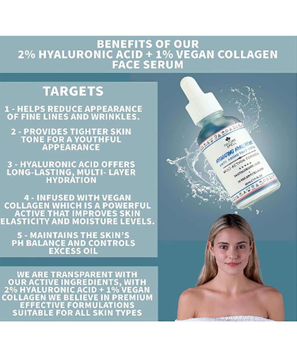 Nature Spell Hydrating Hyaluronic Anti Aging Face Serum