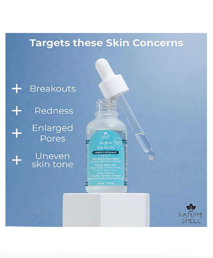 Nature Spell  BHA And Sea Moss Liquid Exfoliant