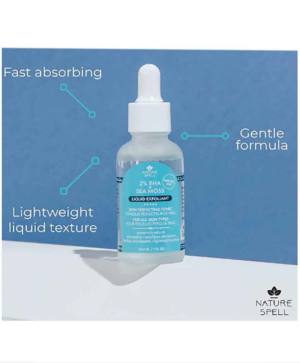 Nature Spell  BHA And Sea Moss Liquid Exfoliant