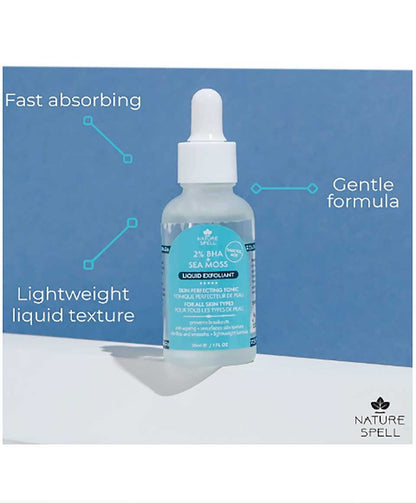 Nature Spell  BHA And Sea Moss Liquid Exfoliant