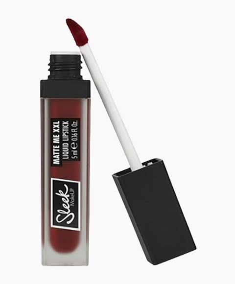 Sleek Matte Me XXL Liquid Lipstick I M Vegan Left On Red