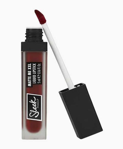 Sleek Matte Me XXL Liquid Lipstick I M Vegan Left On Red