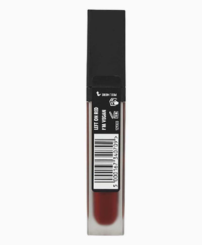 Sleek Matte Me XXL Liquid Lipstick I M Vegan Left On Red