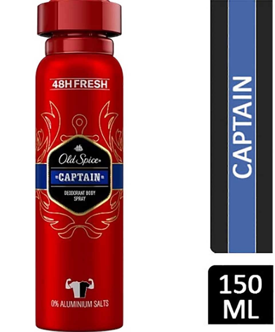 Old Spice Captain Deodorant Body Spray