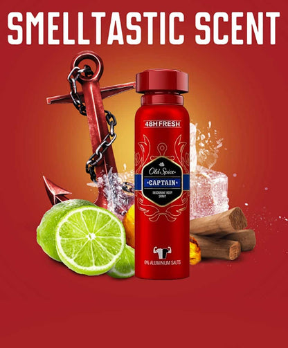 Old Spice Captain Deodorant Body Spray