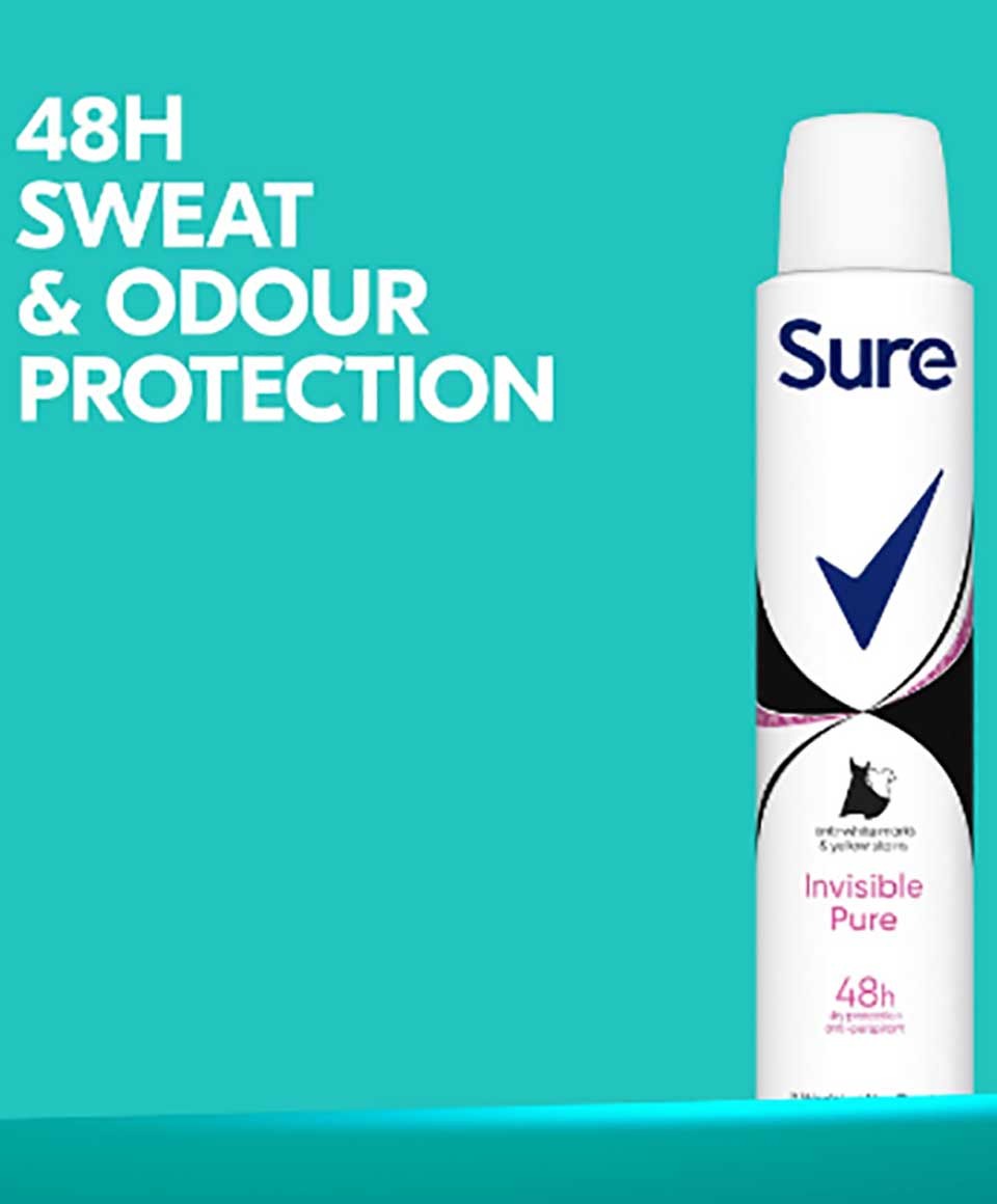 Sure Invisible Pure 48H Deodorant Spray