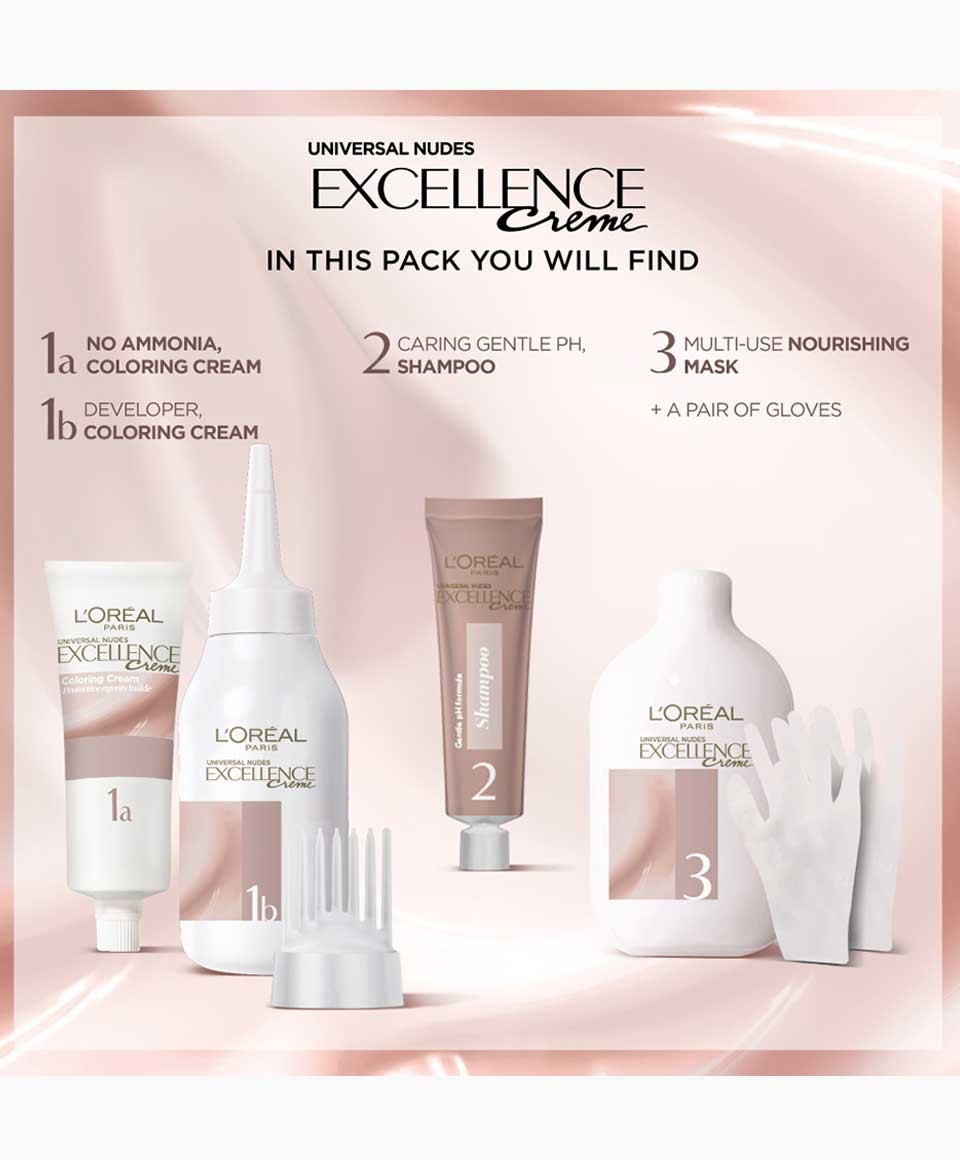 Excellence Creme Triple Care Hair Colour 7U Universal Blonde