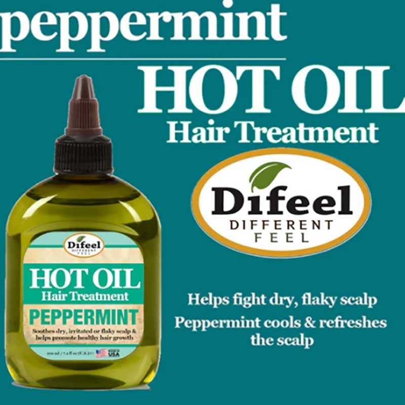Peppermint Hot Oil Hair Treatment