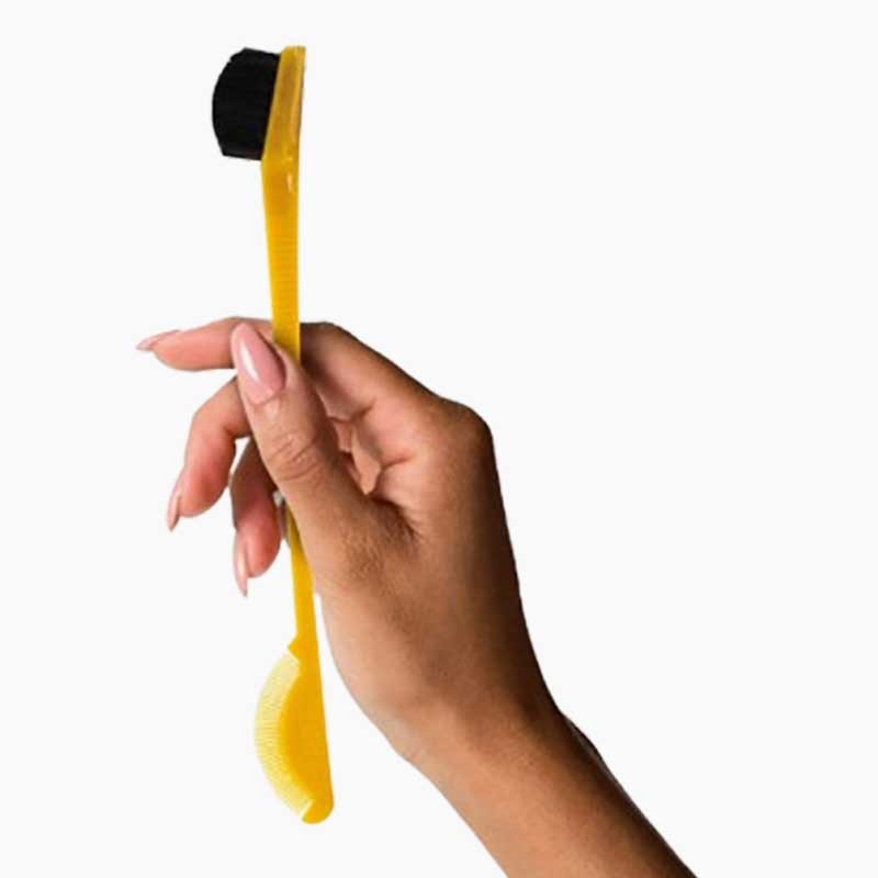 EBIN New York 24 Hour Edge Tamer Swine Bristle 2In1 Brush