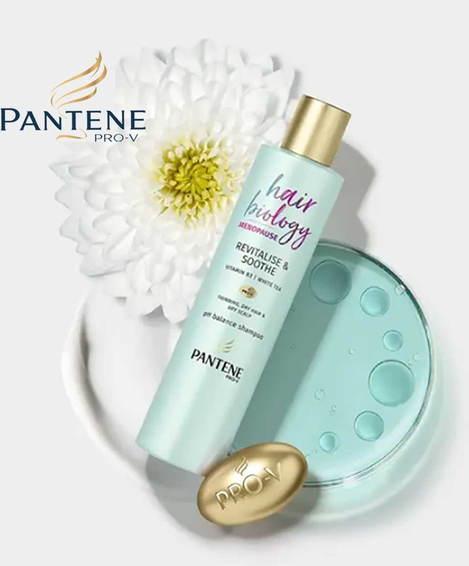 Pantene Hair Biology Menopause Revitalise And Soothe Balance Shampoo
