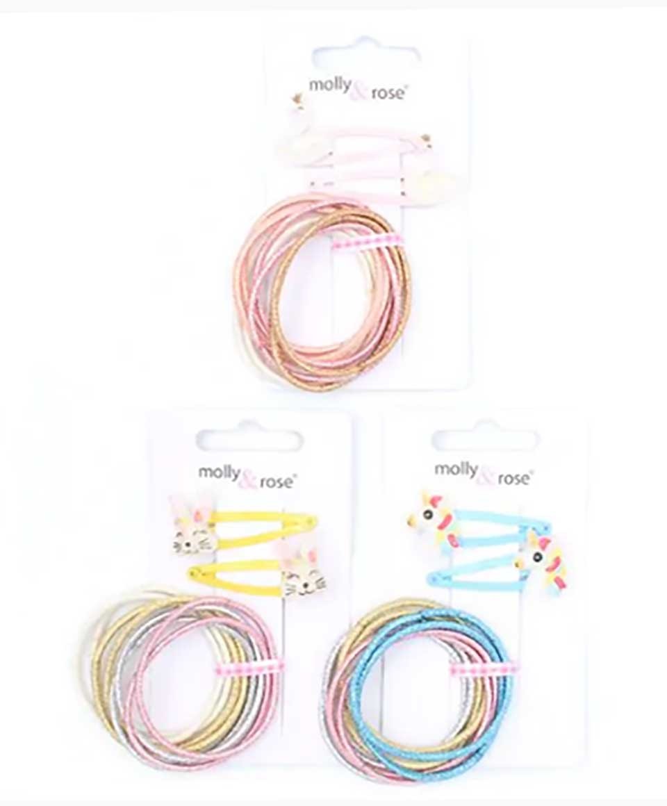 Molly And Rose Animal Sleepies And Elastics Set