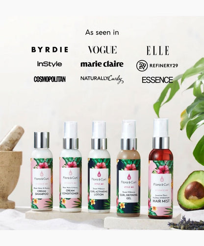 Flora And Curl Botanical Haircare Mini Essentials Kit