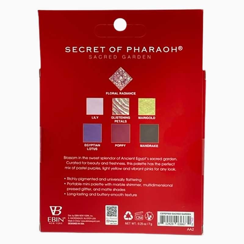 EBIN New York Secret Of Pharaoh Sacred Garden Eyeshadow And Pressed Pigment Palette