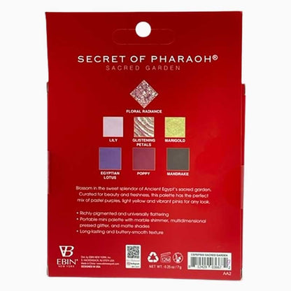 EBIN New York Secret Of Pharaoh Sacred Garden Eyeshadow And Pressed Pigment Palette