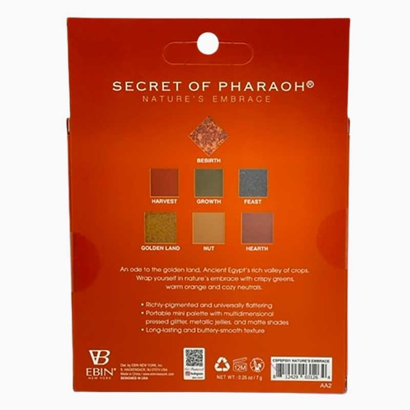 EBIN New York Secret Of Pharaoh Natures Embrace Eyeshadow And Pressed Pigment Palette