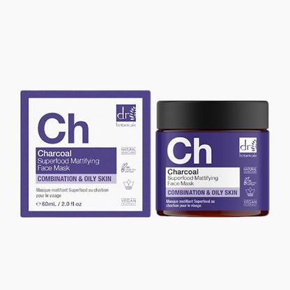 Dr Botanicals CH Charcoal Superfood Mattifying Face Mask