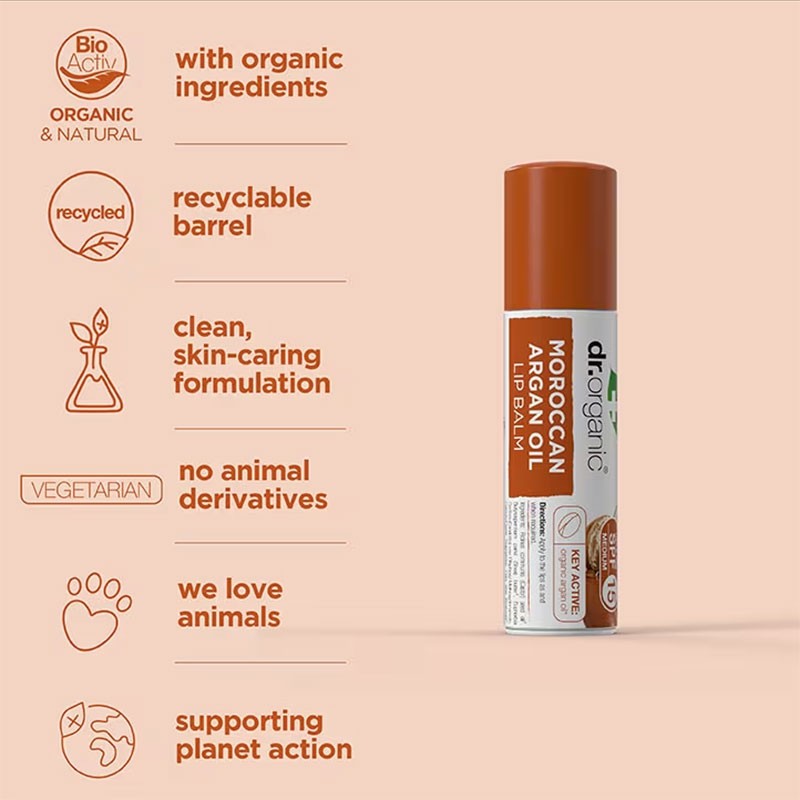 Bioactive Skincare Organic Moroccan Argan Oil Lip Balm