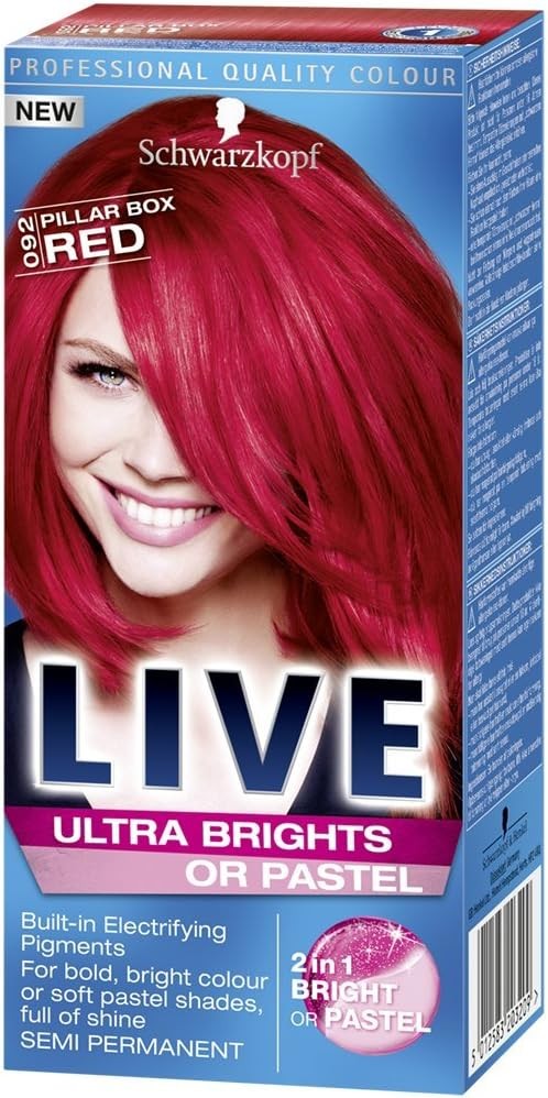 Live Color Ultra Brights Semi Permanent Colour 92 Pillar Box