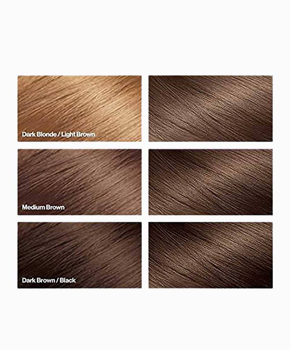 Revlon Colorsilk Beautiful Color permanent hair dye in Light Ash Brown, showcasing the hair color bottle and hair sample.