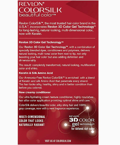 Colorsilk Beautiful Color Permanent Hair Color 47 Medium Rich Brown