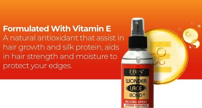 EBIN New York Wonder Lace Bond Melting Spray Extreme Firm Hold Active