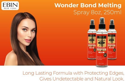 EBIN New York Wonder Lace Bond Melting Spray Extreme Firm Hold Active