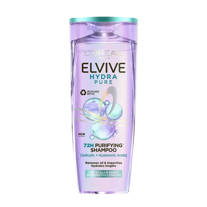 Loreal Elvive Hydra Pure 72H Purifying Shampoo