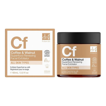 Dr Botanicals Cf Coffee And Walnut Superfood Renewing Facial Exfoliator