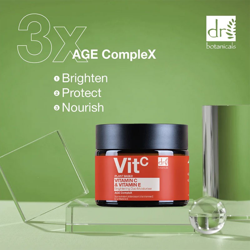 Dr Botanicals Vitamin C And Vitamin E Brightening Duo Moisturiser
