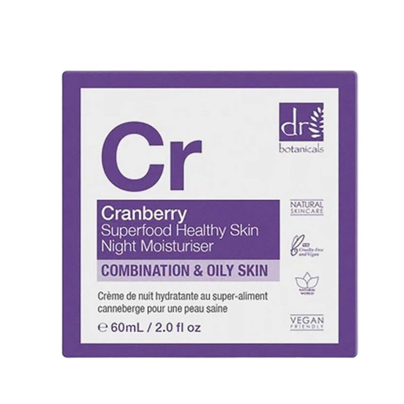 Dr Botanicals Cranberry Superfood Healthy Skin Night Moisturiser