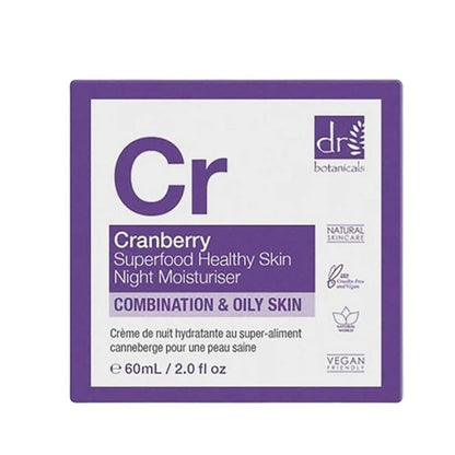 Dr Botanicals Cranberry Superfood Healthy Skin Night Moisturiser