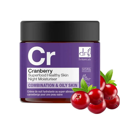 Dr Botanicals Cranberry Superfood Healthy Skin Night Moisturiser