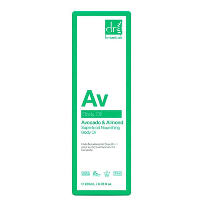 Dr Botanicals Avocado And Almond Superfood Nourishing Body Oil