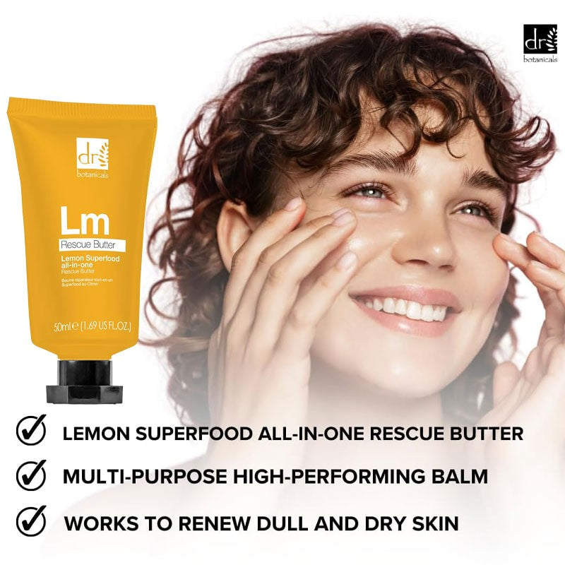 Dr Botanicals Lemon Superfood All In One Rescue Butter Balm