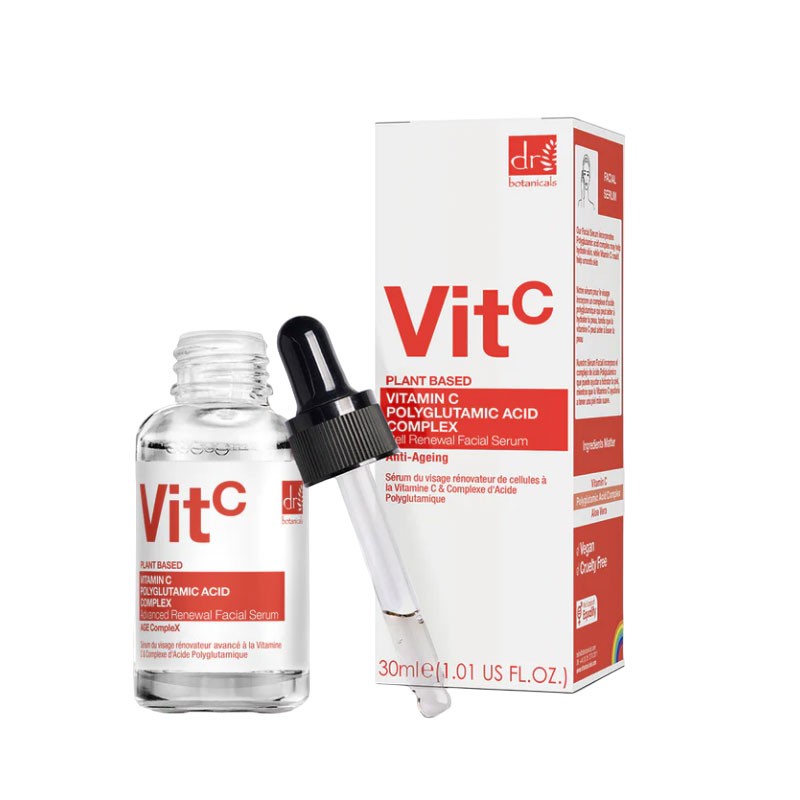 Dr Botanicals Vit C Polyglutamic Acid Advanced Renewal Facial Serum