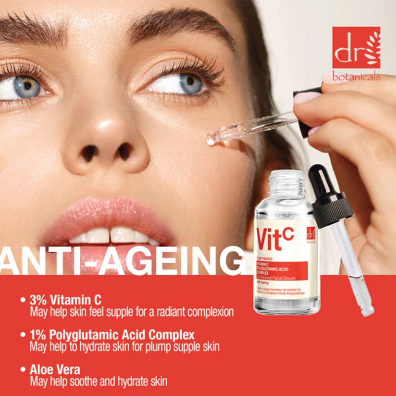 Dr Botanicals Vit C Polyglutamic Acid Advanced Renewal Facial Serum