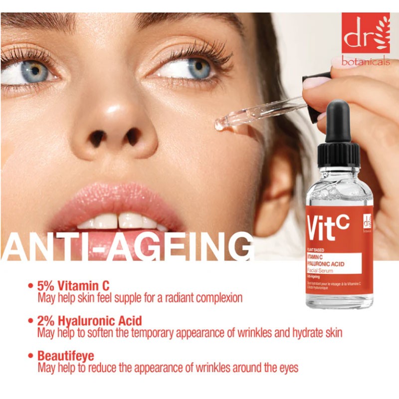 Dr Botanicals Vitamin C Hyaluronic Acid Facial Serum