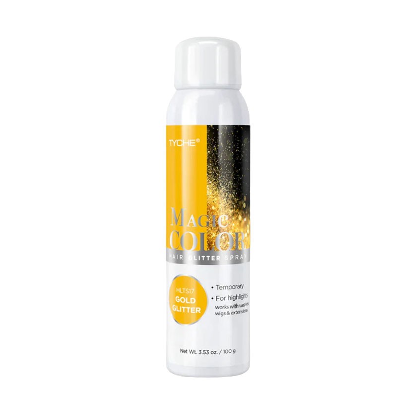 NICKA K NEWYORK Tyche Magic Color Hair Glitter Spray Gold Glitter
