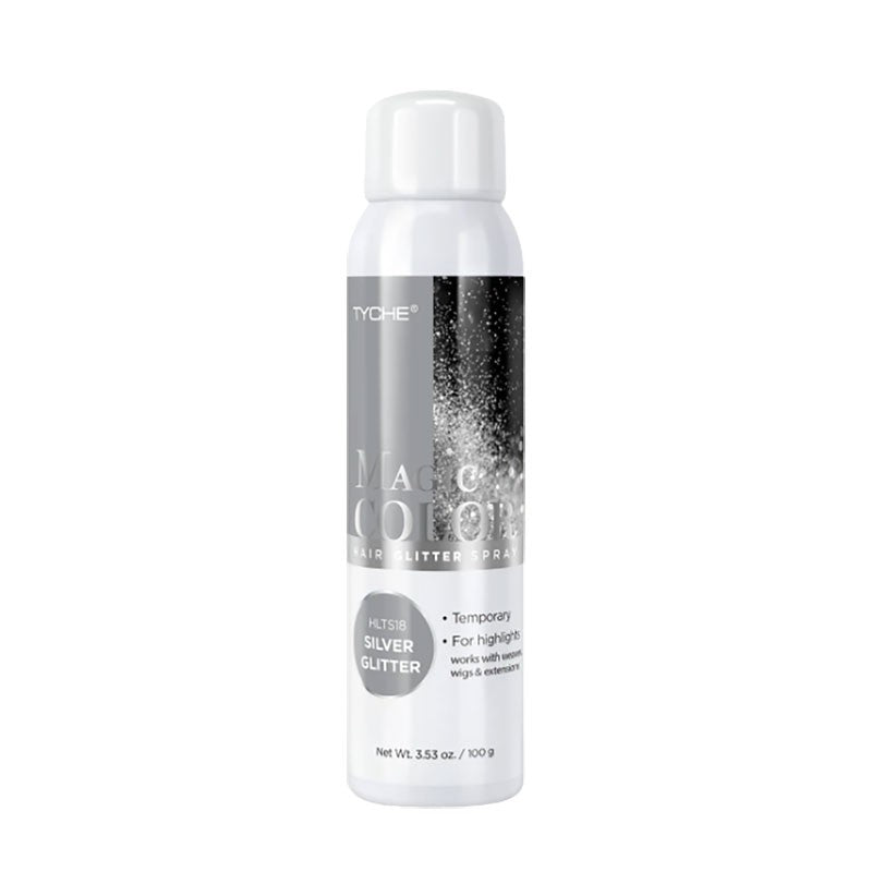 NICKA K NEWYORK Tyche Magic Color Hair Glitter Spray Silver Glitter