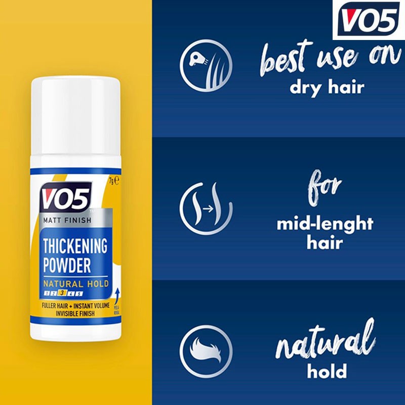 VO5 Matt Finish Natural Hold Thickening Powder